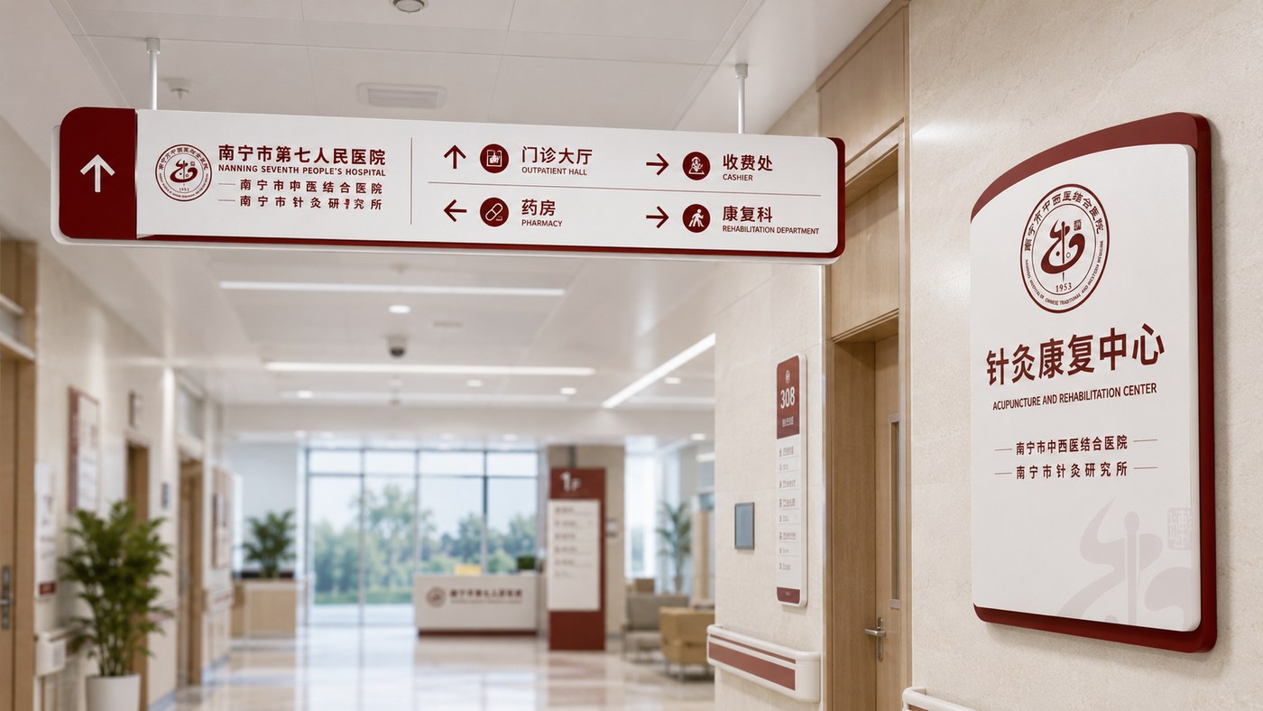 南宁市第七人民医院导视系统应用效果